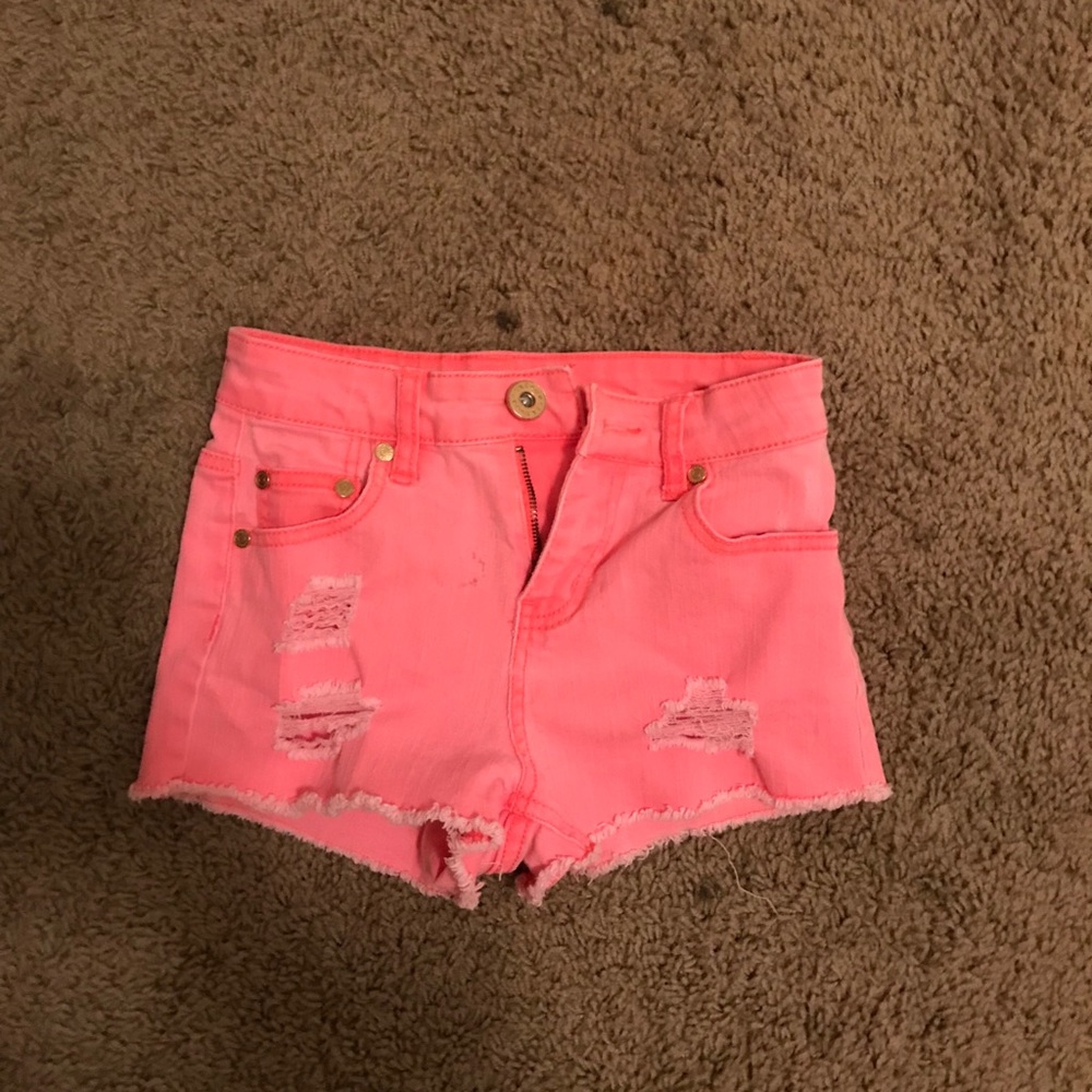 bright pink refuge shorts